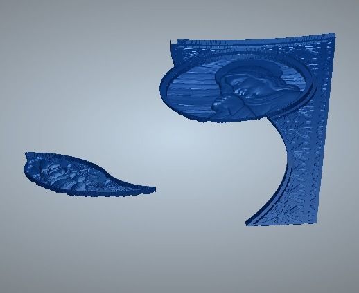 jesus christ headstone with texture 3D print model_6