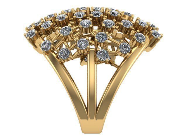 Many Eyes Ring v2 3D print model_1