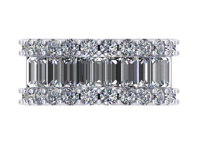 Wide Armored Ring 3D print model_1