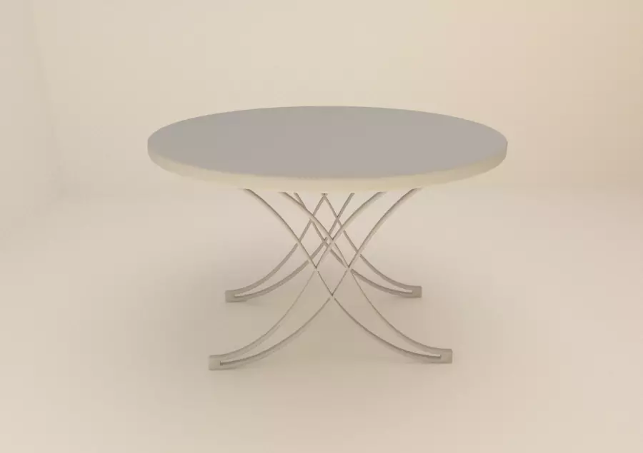Table for 2 - X foot High Quality - 3D models 3D model