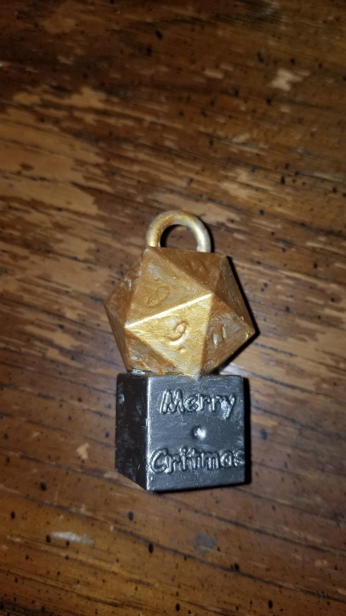 Merry Critmas tree ornament 3D print model_1