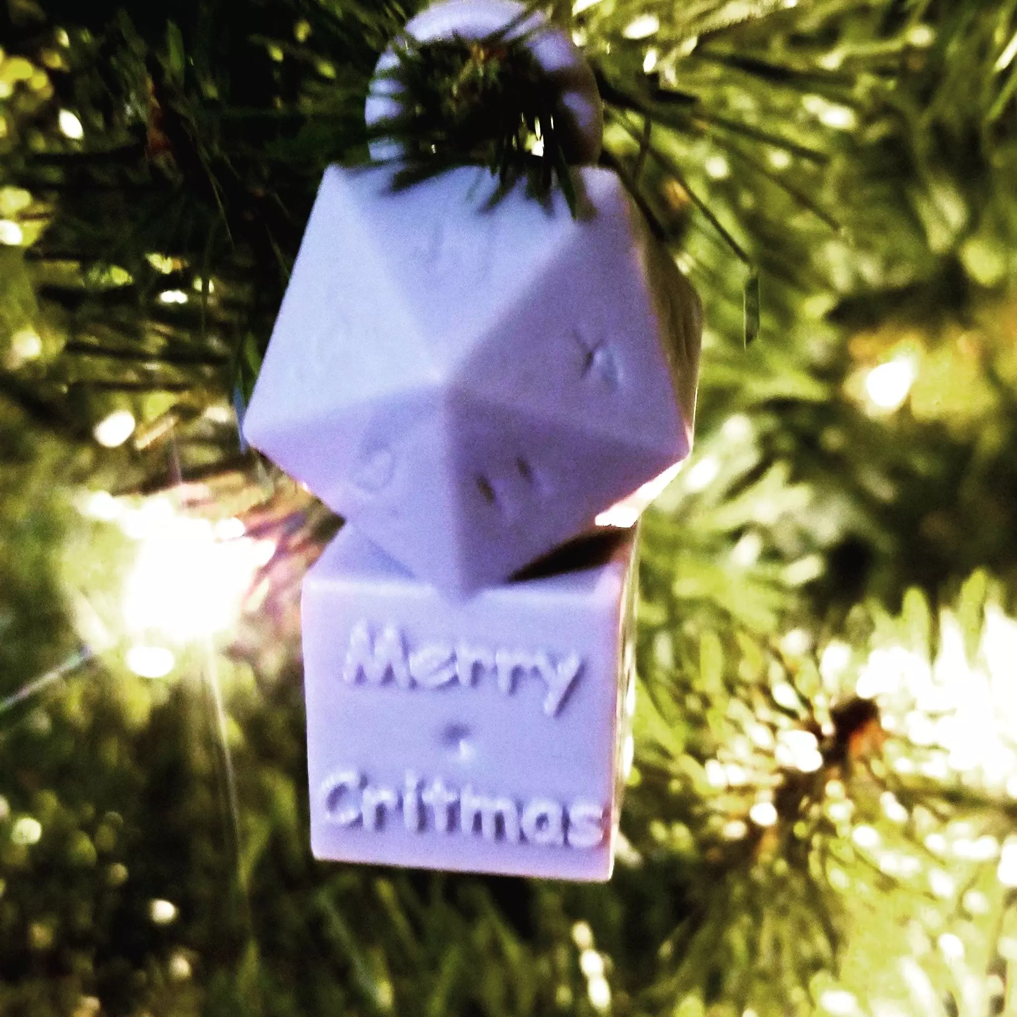 Merry Critmas tree ornament 3D print model_0