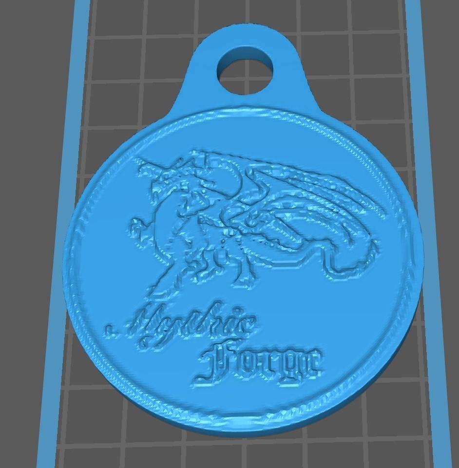Mythic Forge Ornament 3D print model_3