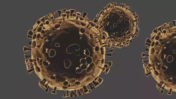 Corona virus 3D print model