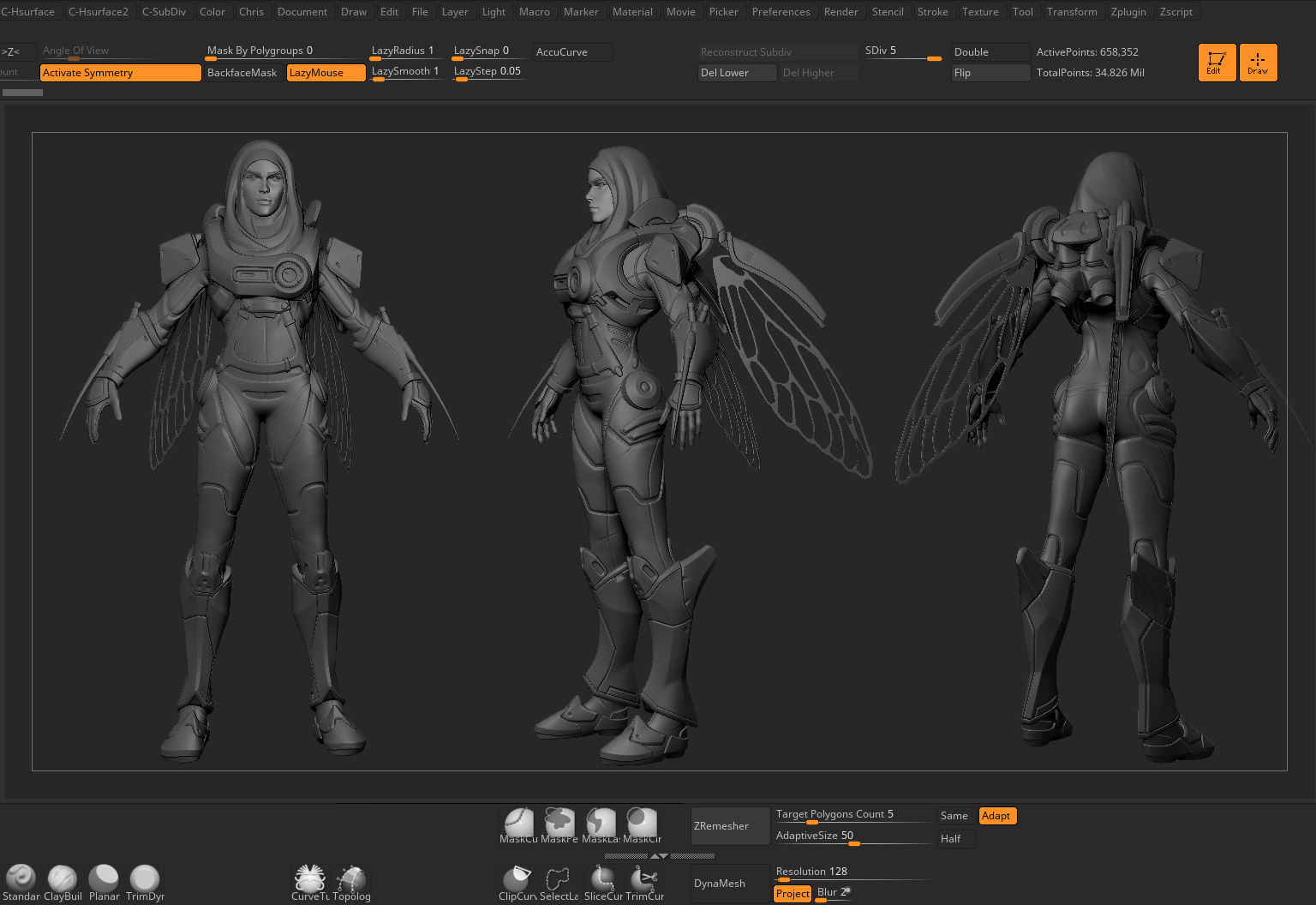 Bumble Bree - Stylized PBR Character Low-poly 3D model_4