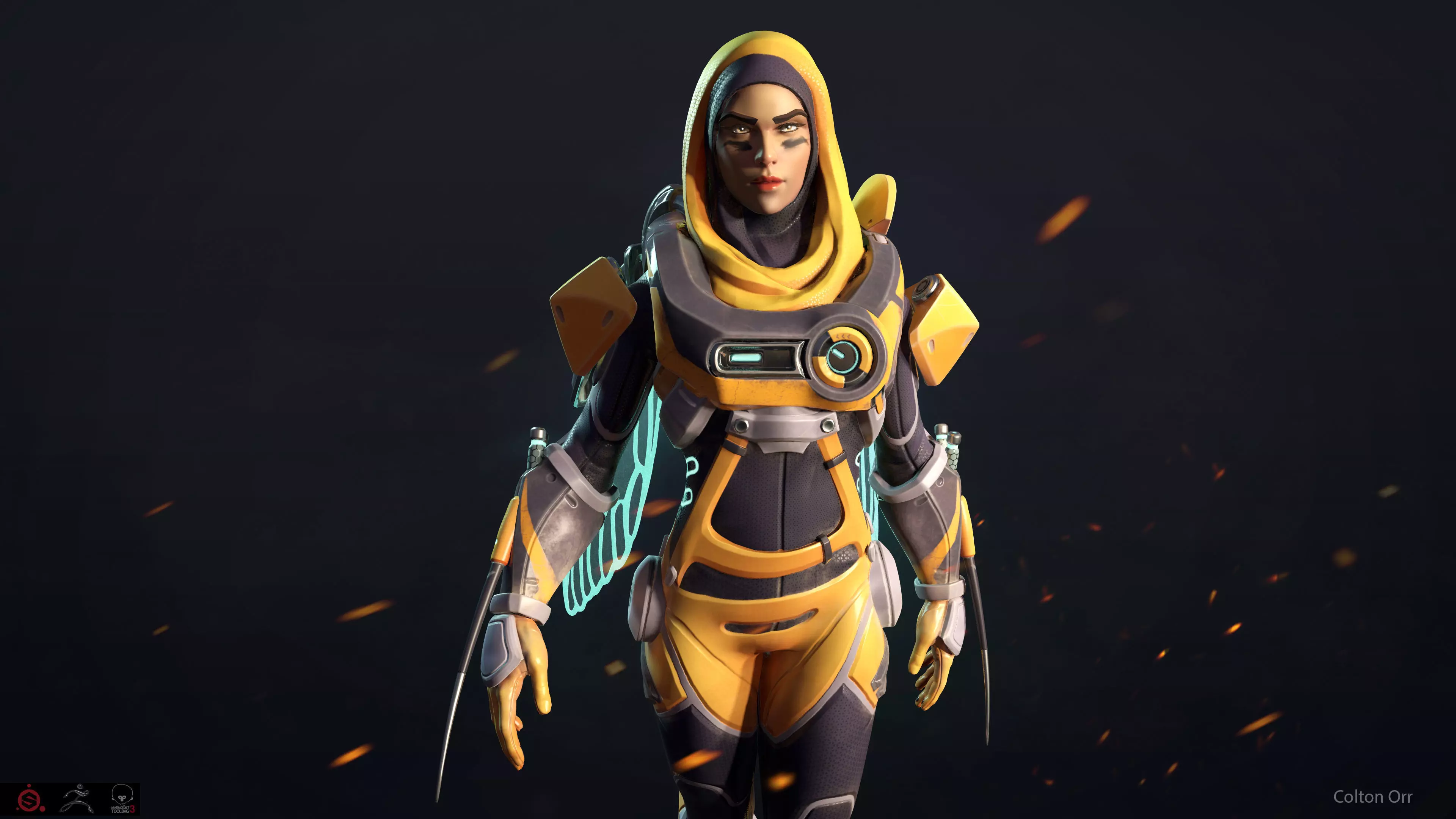 Bumble Bree - Stylized PBR Character Low-poly 3D model_0