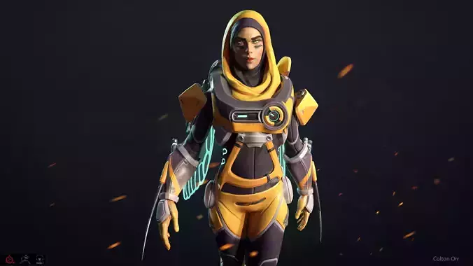 Bumble Bree - Stylized PBR Character Low-poly 3D model