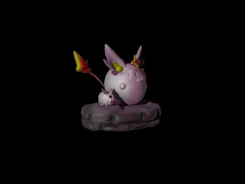 Dango dragon egg 3D print model_2