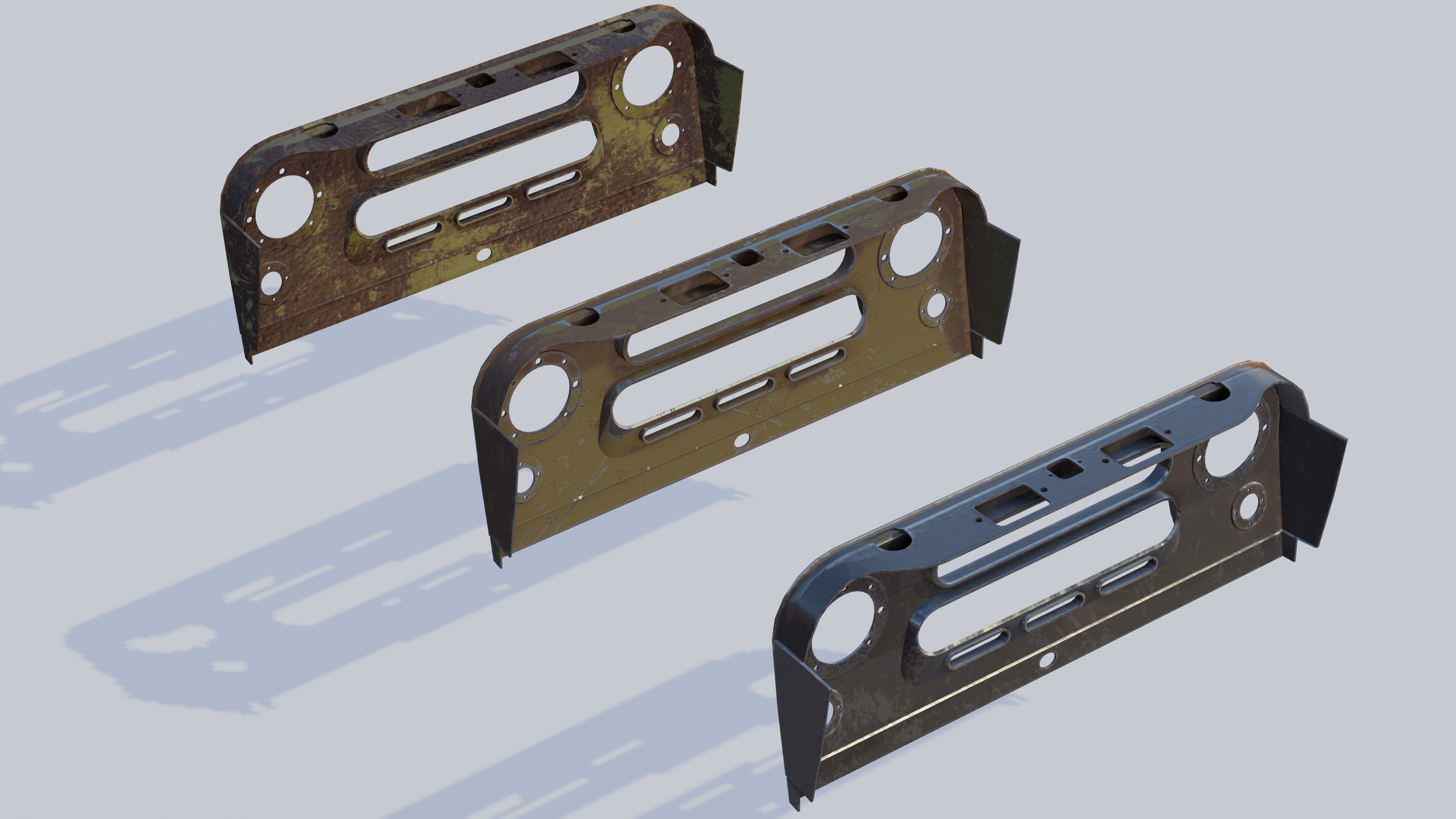 prototype UAZ 469 game-ready Low-poly 3D model_8