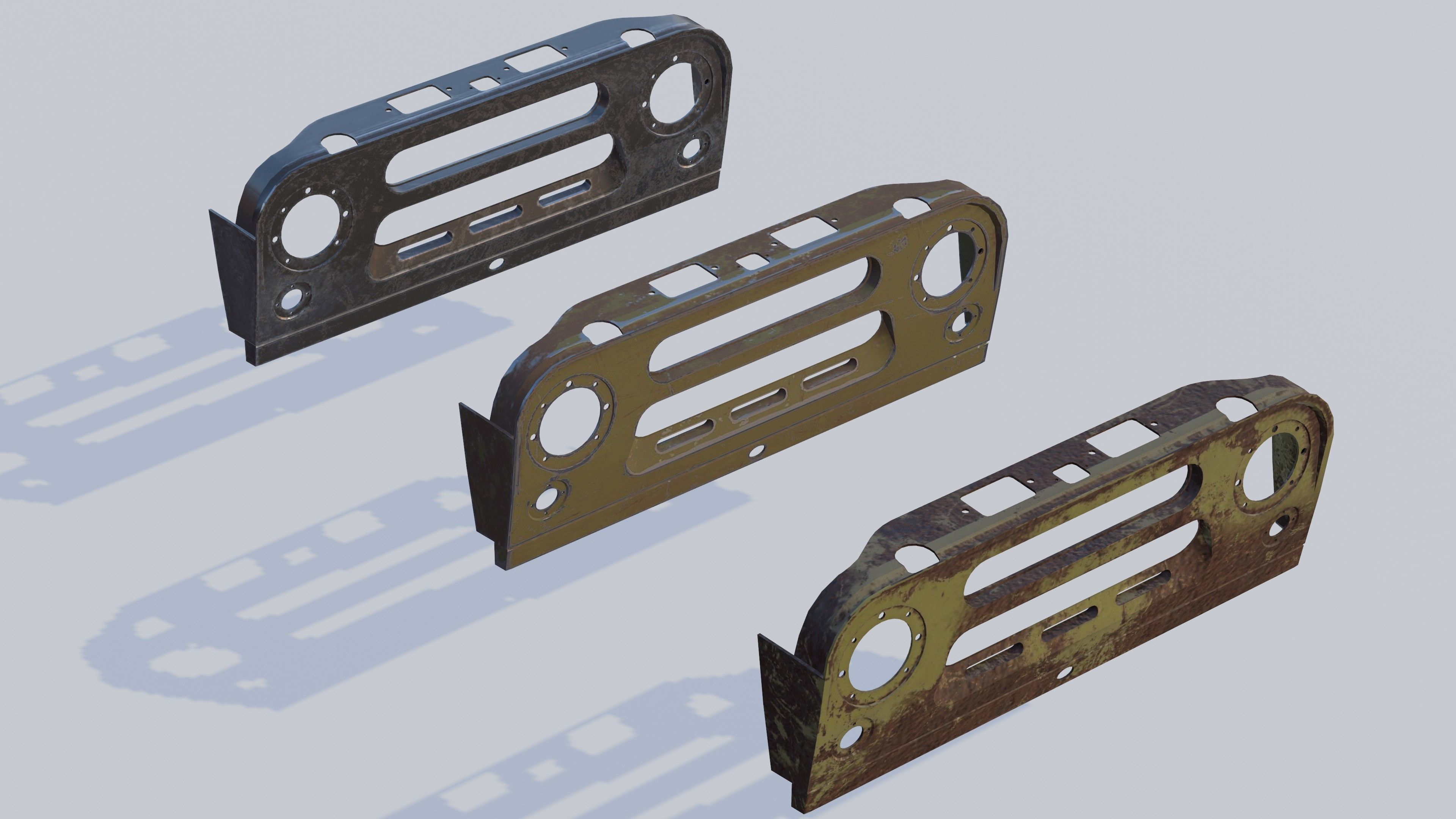 prototype UAZ 469 game-ready Low-poly 3D model_7