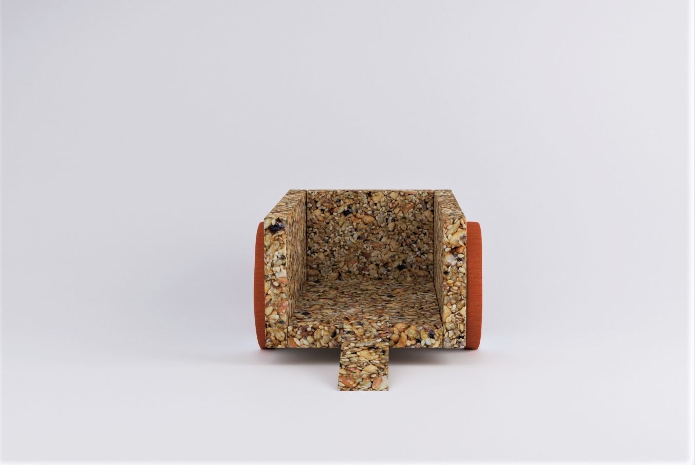 Granola Cart Low-poly 3D model_1