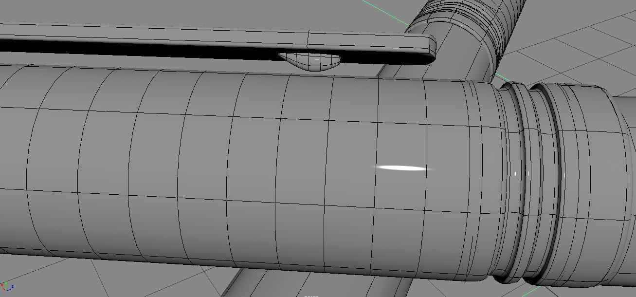 Pens 3D Model three different colored 3D model_4