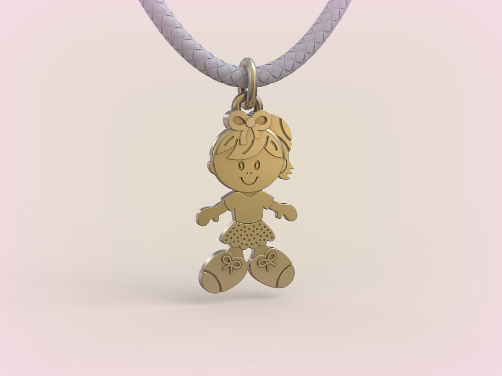 Pendant Boy and Girl 05 3D print model_14