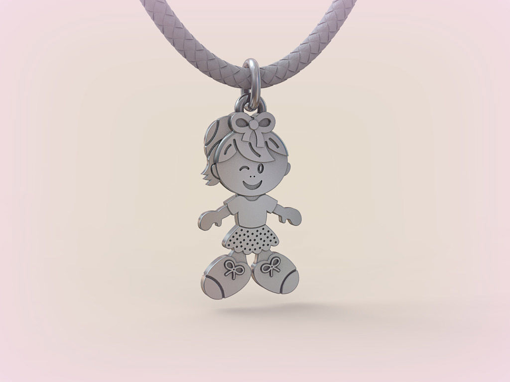 Pendant Boy and Girl 05 3D print model_9