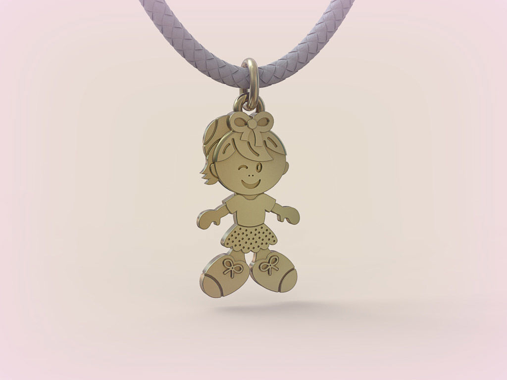 Pendant Boy and Girl 05 3D print model_17