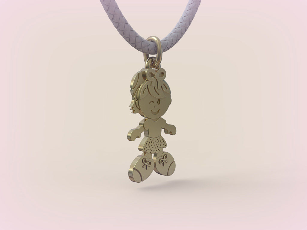 Pendant Boy and Girl 05 3D print model_16