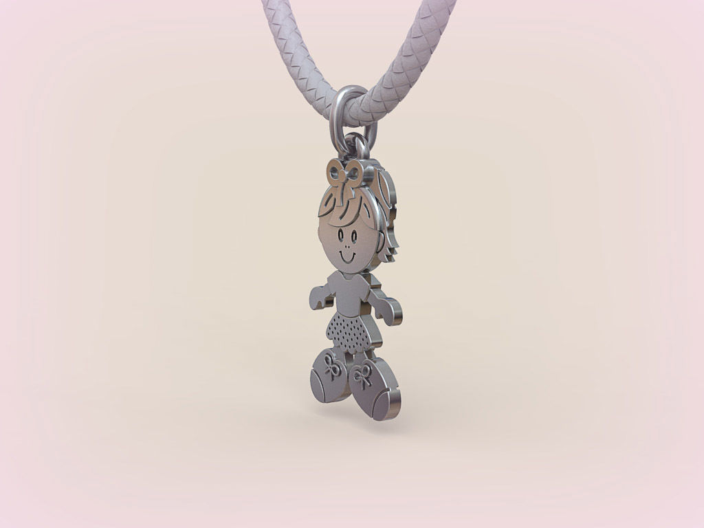 Pendant Boy and Girl 05 3D print model_7
