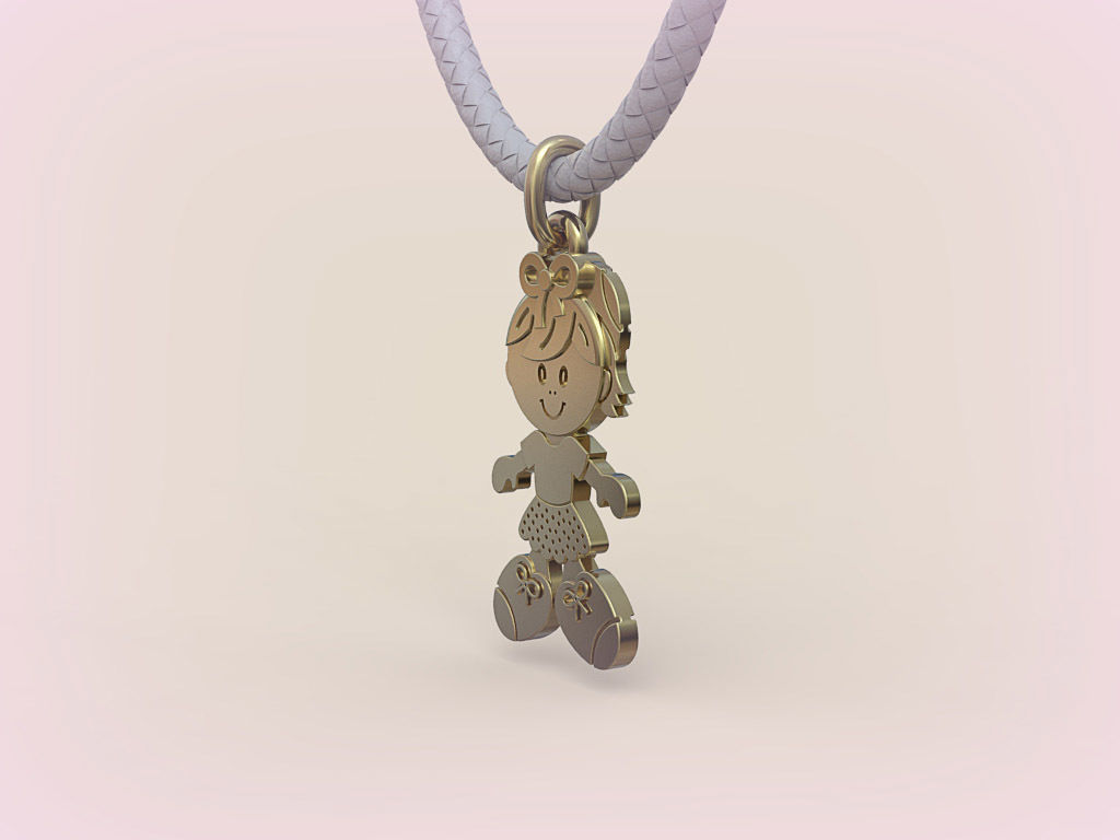Pendant Boy and Girl 05 3D print model_15