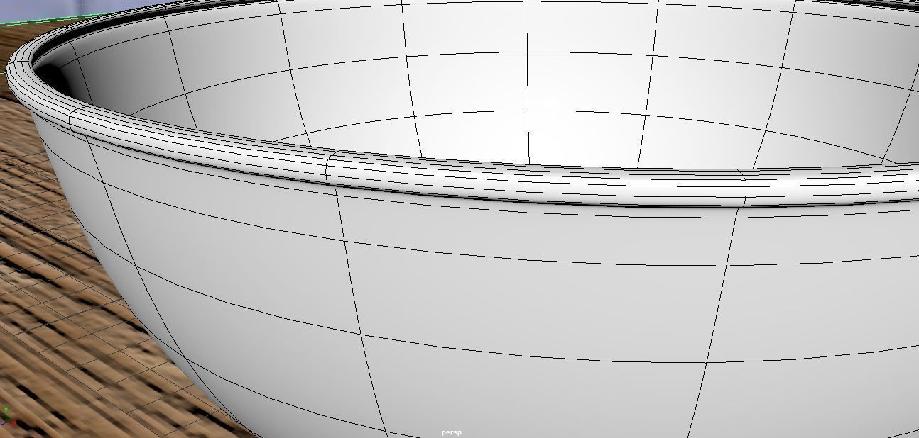 Bowl 3D Model three chinese tea cups on wooden table 3D model_4