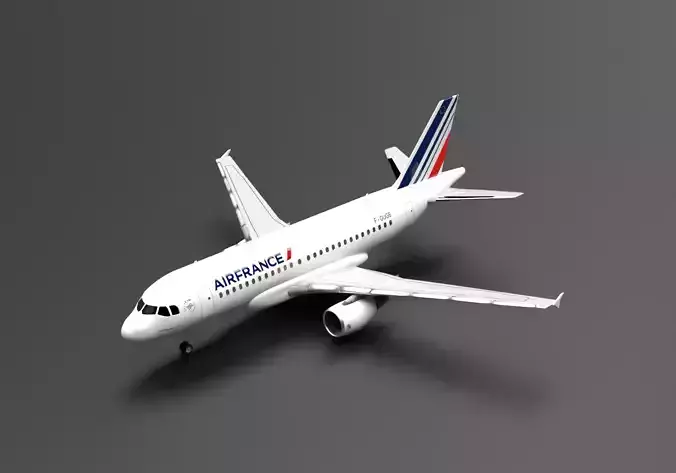Airbus A318 AirFrance Livery  3D model