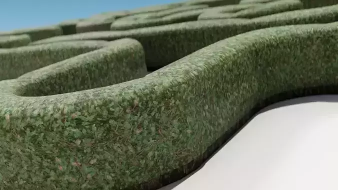 Hedge bush - Game Ready - Low-poly 3D model