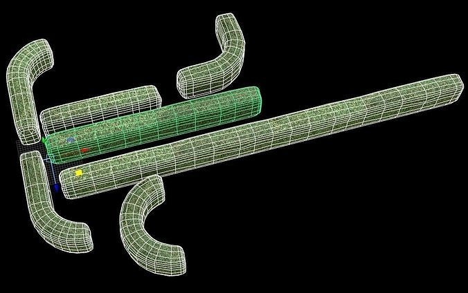 Hedge bush - Game Ready - Low-poly 3D model 2