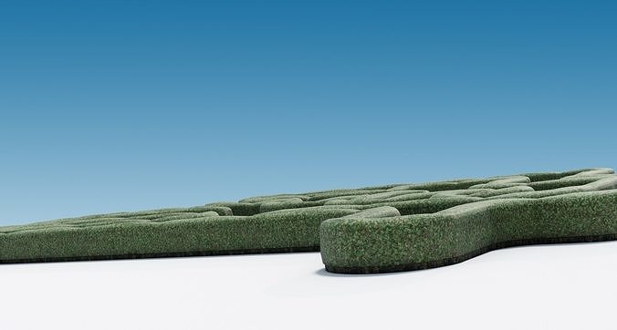 Hedge bush - Game Ready - Low-poly 3D model 4