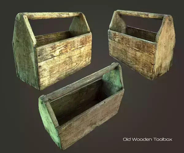 Old Wooden Toolbox