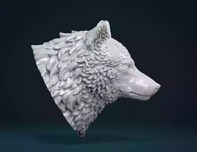 Wolf Head III 3D print model