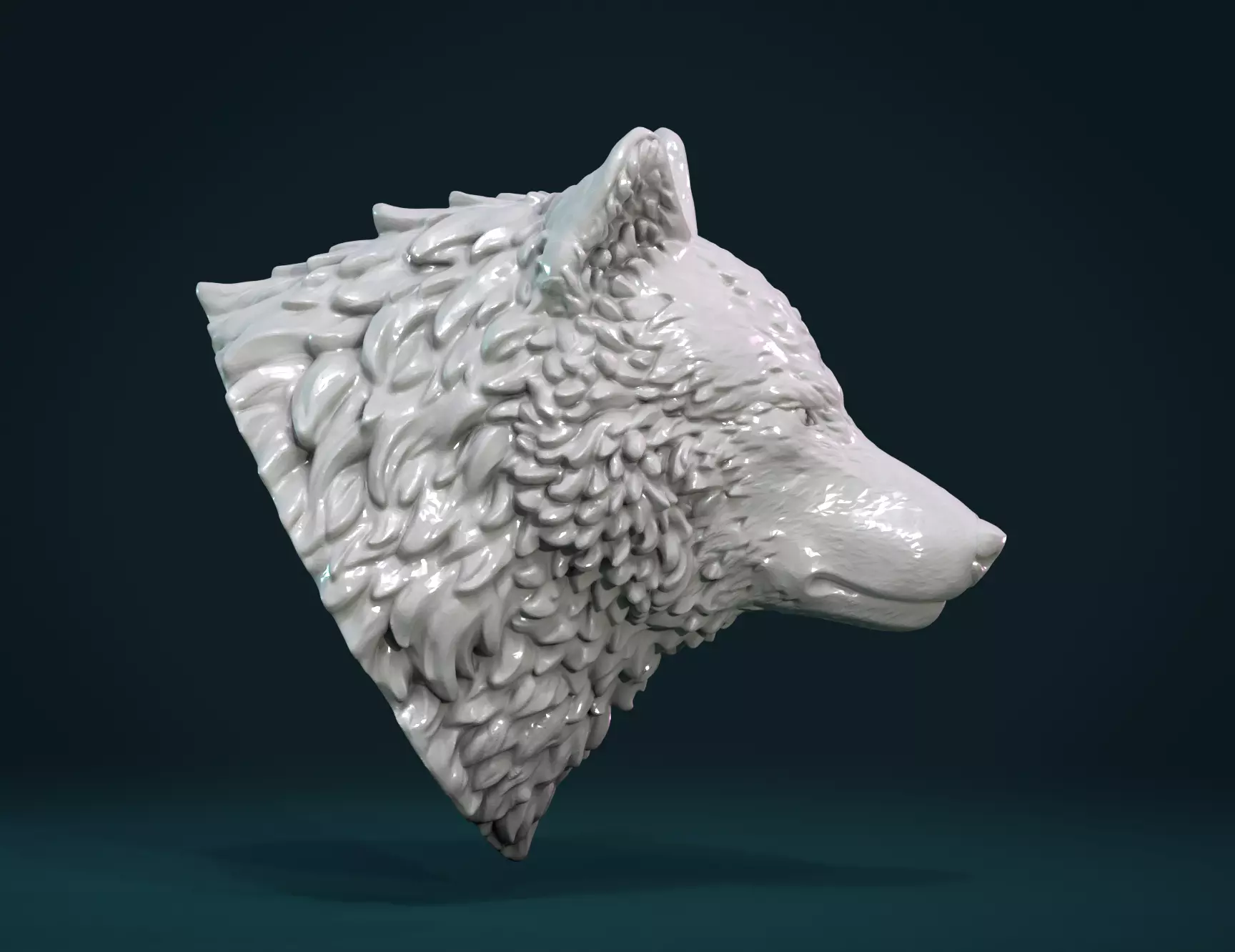 Wolf Head III 3D print model_0