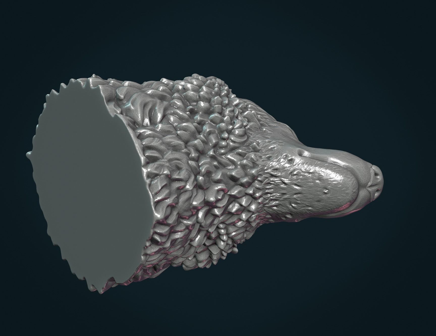 Wolf Head III 3D print model_10