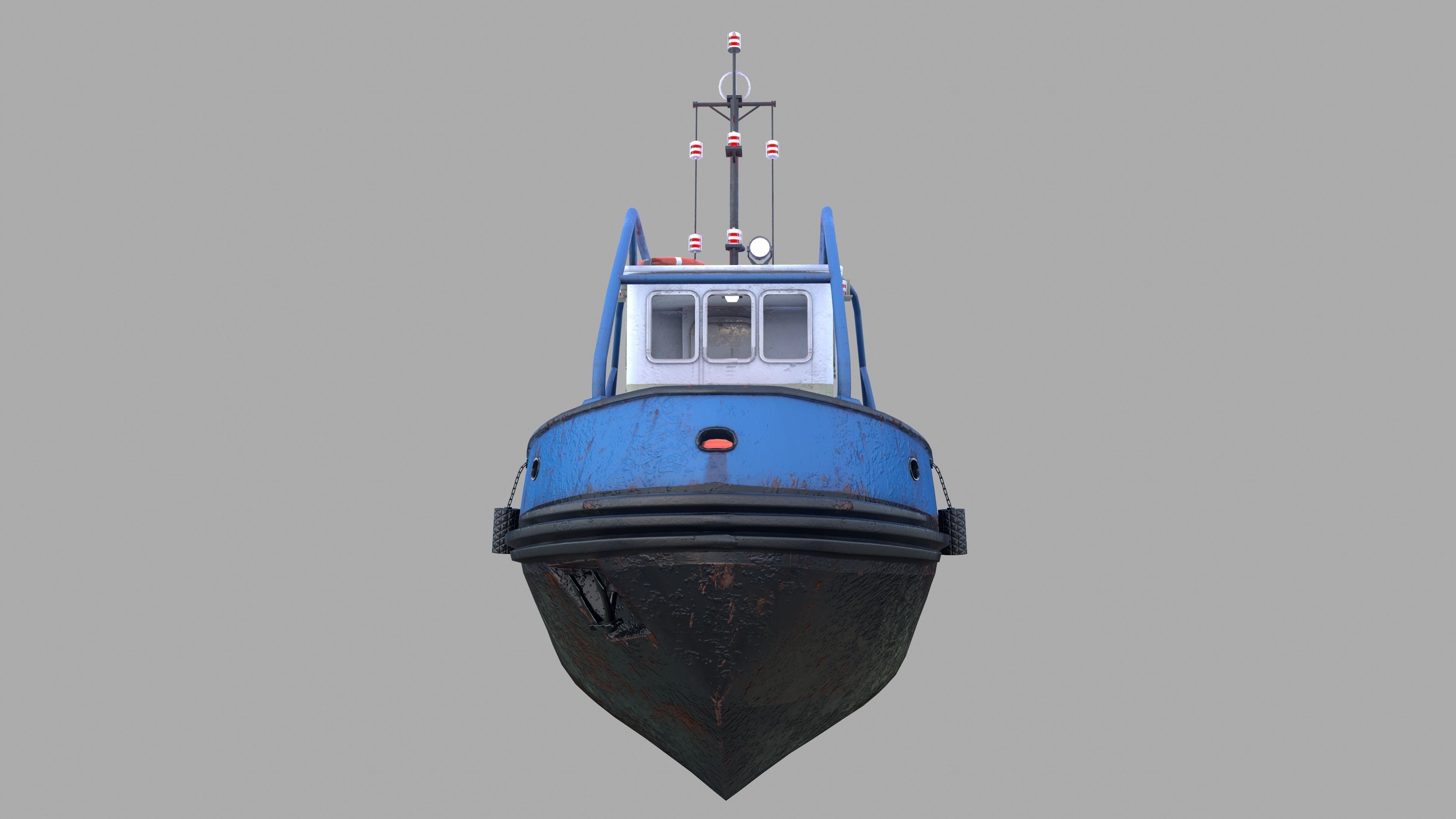 Tugboat Emilka Low-poly 3D model_9