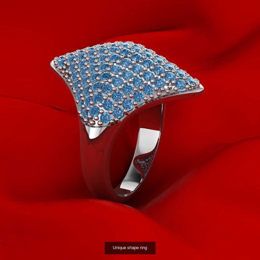 Unique Rings 3D Model Collection_9