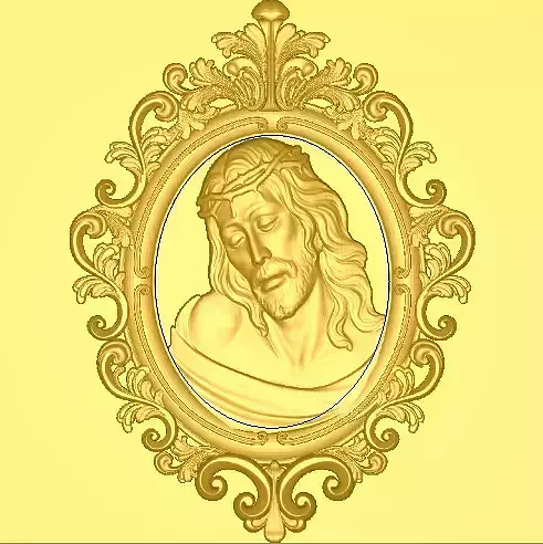 jesus in a baroque frame