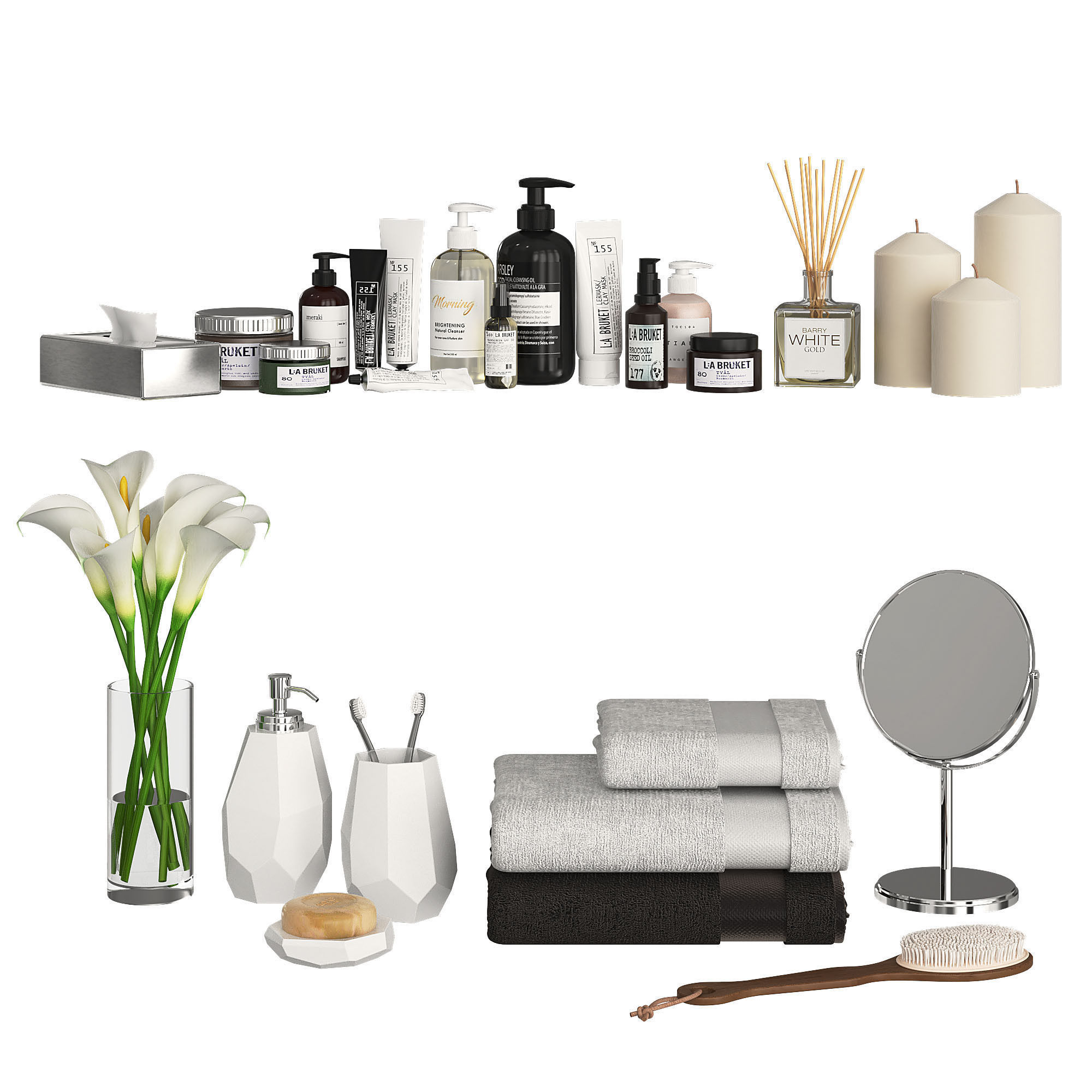 Bathroom Decor Accessories and Cosmetics