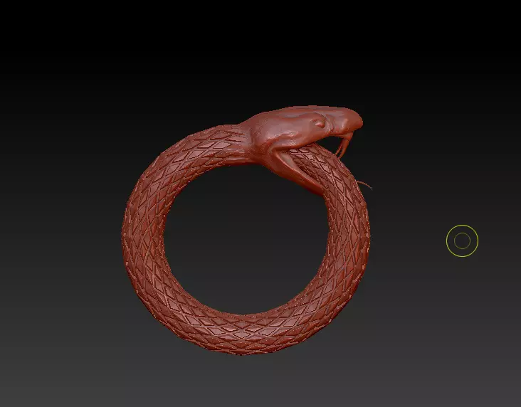 Ring snake 3D print model 3D print model_0