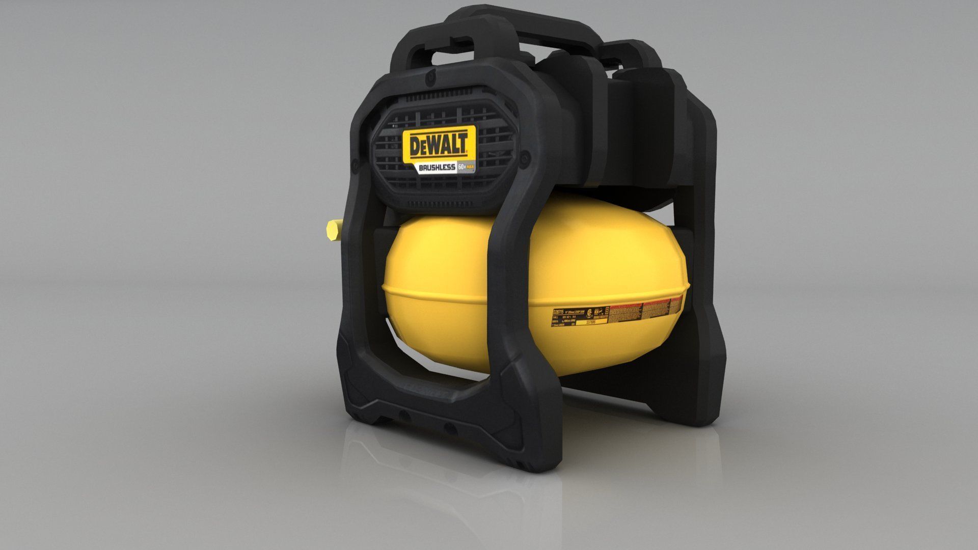 DEWALT Gallon Compressor DCC2560T1 Low-poly 3D model_4