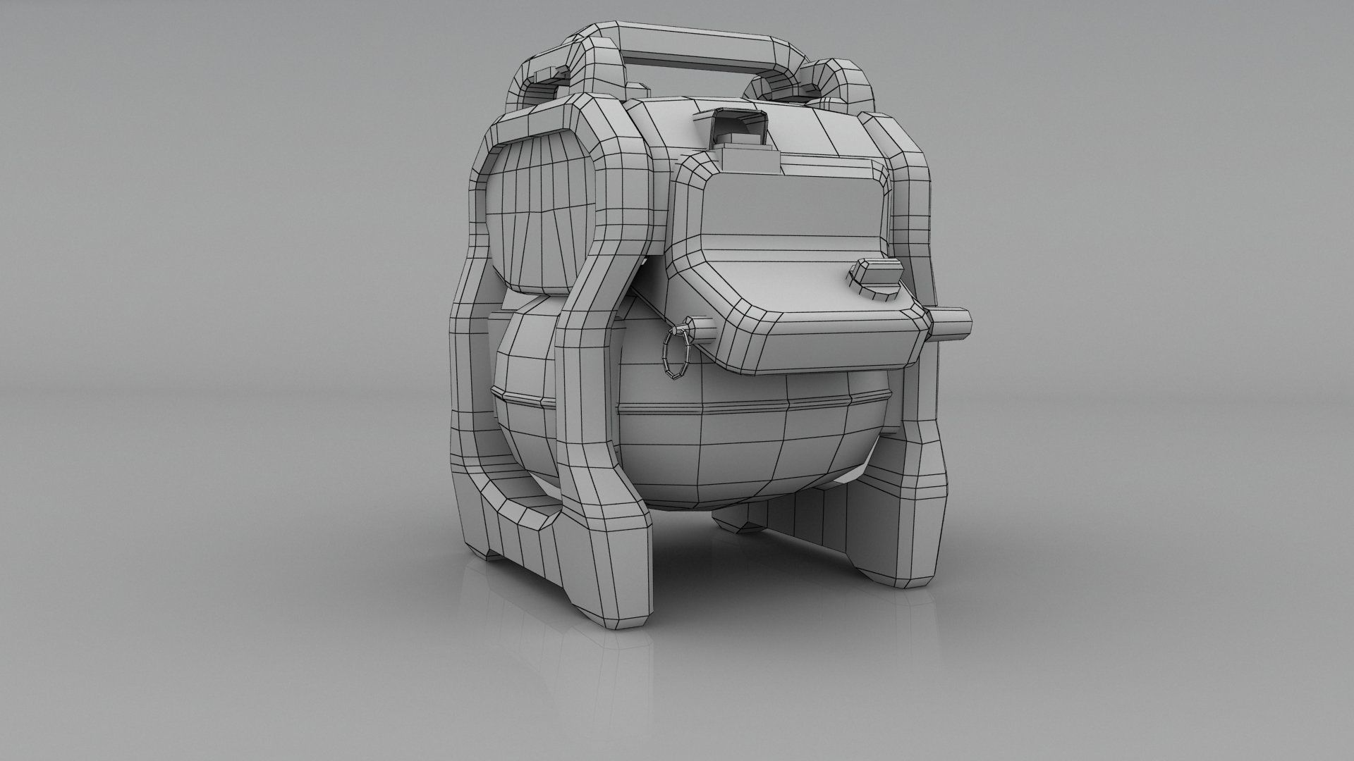 DEWALT Gallon Compressor DCC2560T1 Low-poly 3D model_1