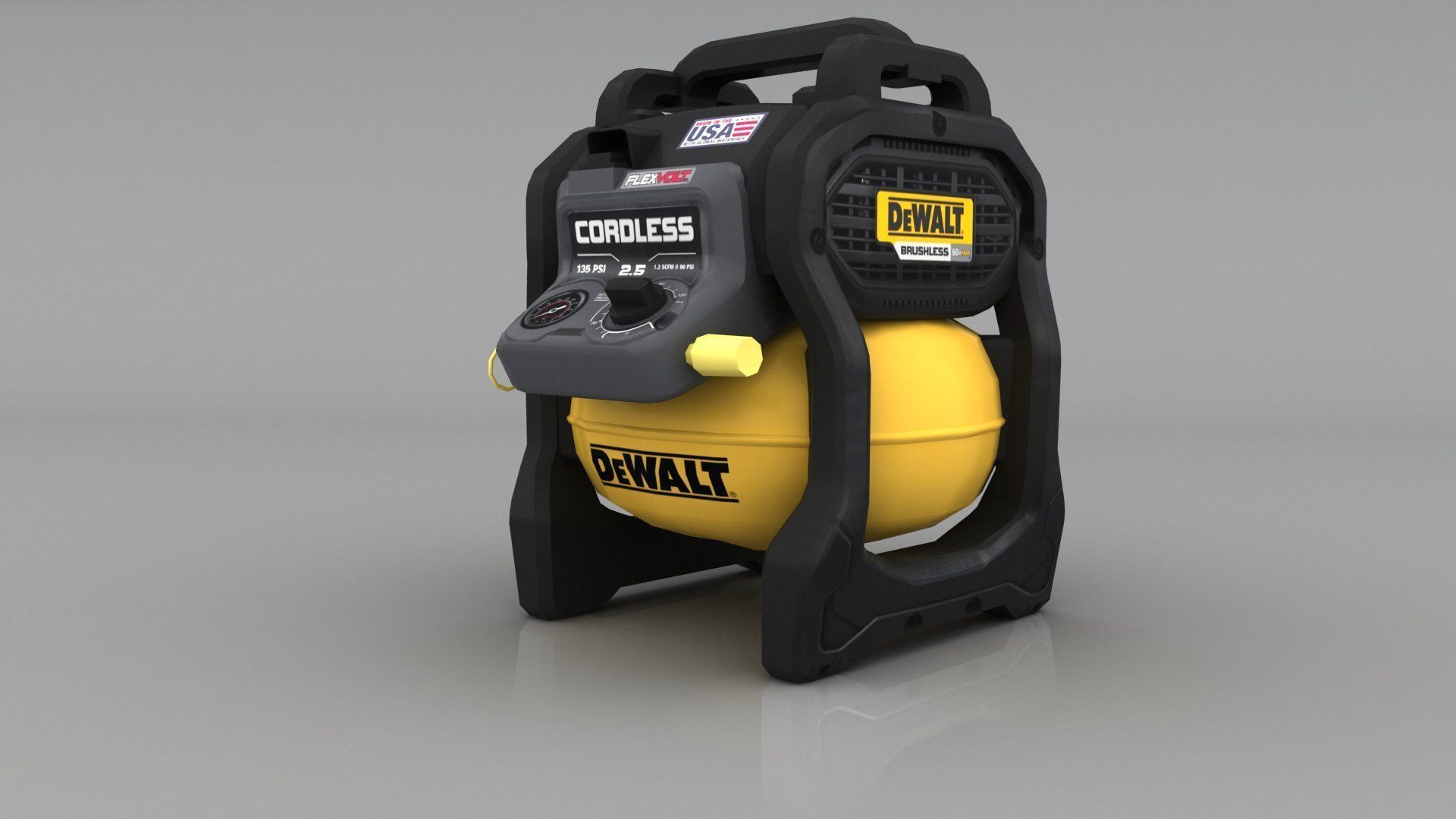 DEWALT Gallon Compressor DCC2560T1 Low-poly 3D model_2