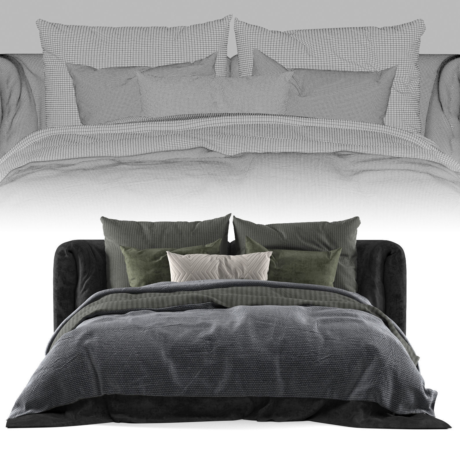 Bed adairs bed 3D model_1