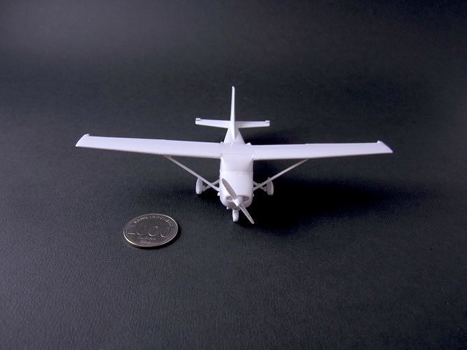 Cessna 172 Skyhawk 3D print model 4