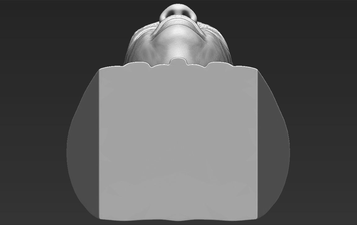 Denzel Washington bust 3D model ready for full color 3D printing 3D print model_43