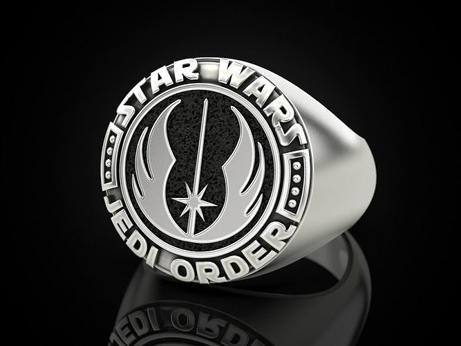Ring star wars jedi order 1 3D print model