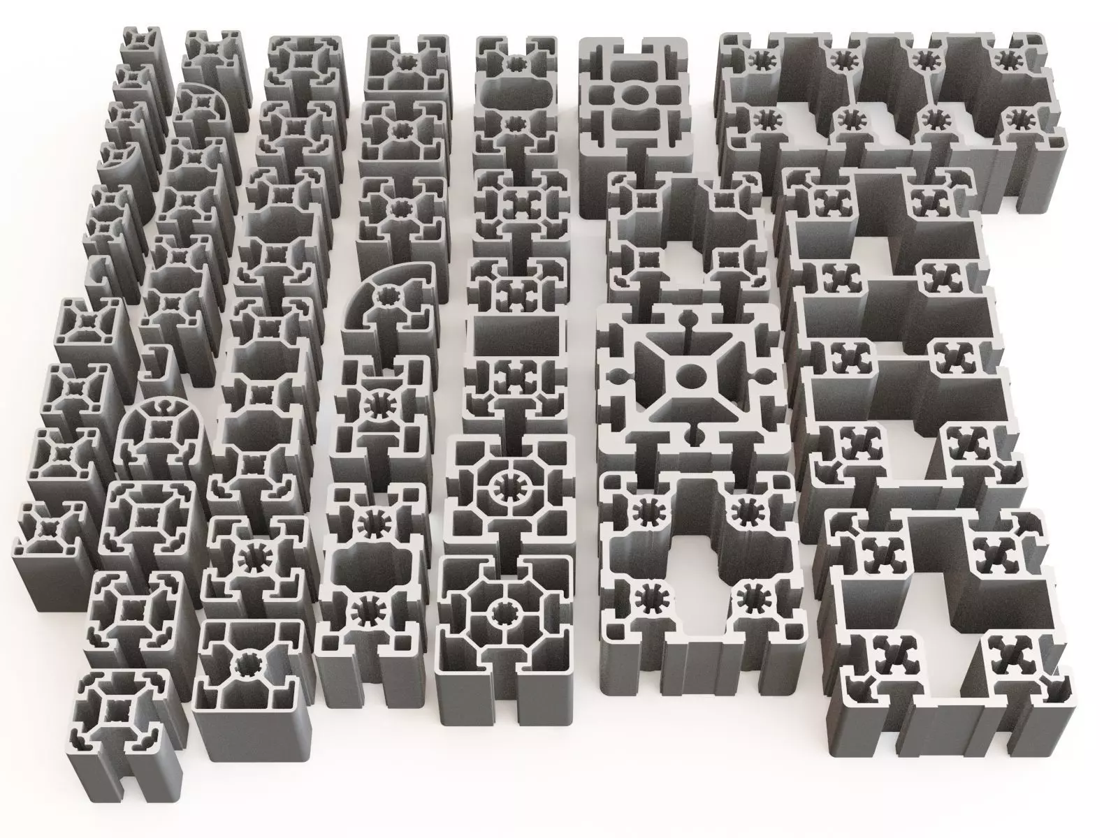 Profile aluminium 03 3D model_0