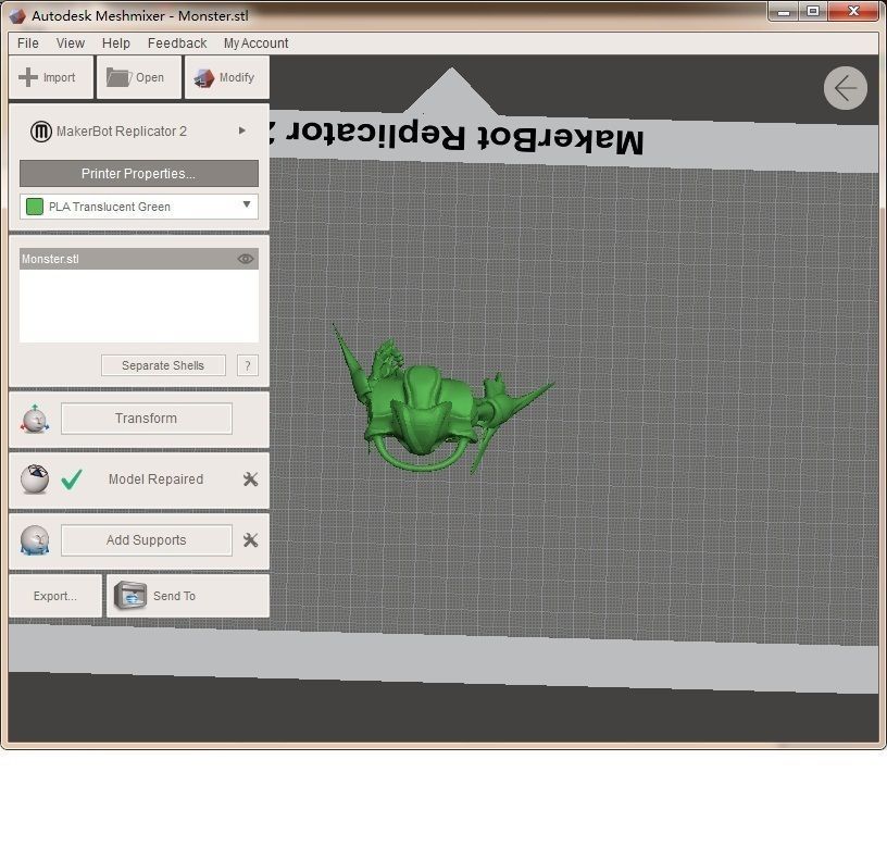 Green Monster 3D print model_2
