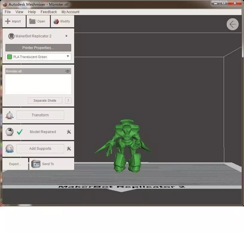 Green Monster 3D print model_0