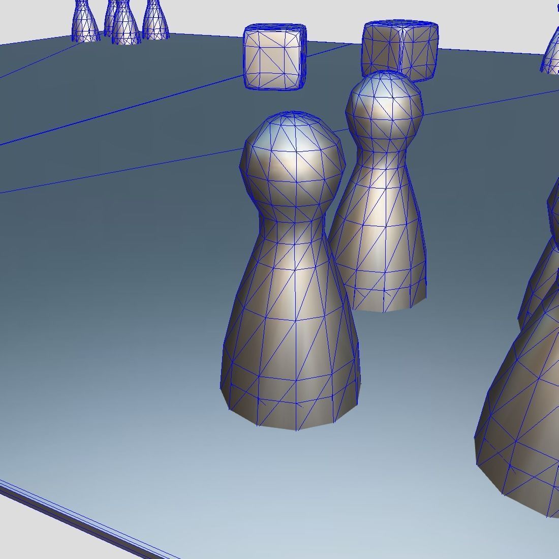 Ludo - Mensch aergere dich nicht Low-poly 3D model_15