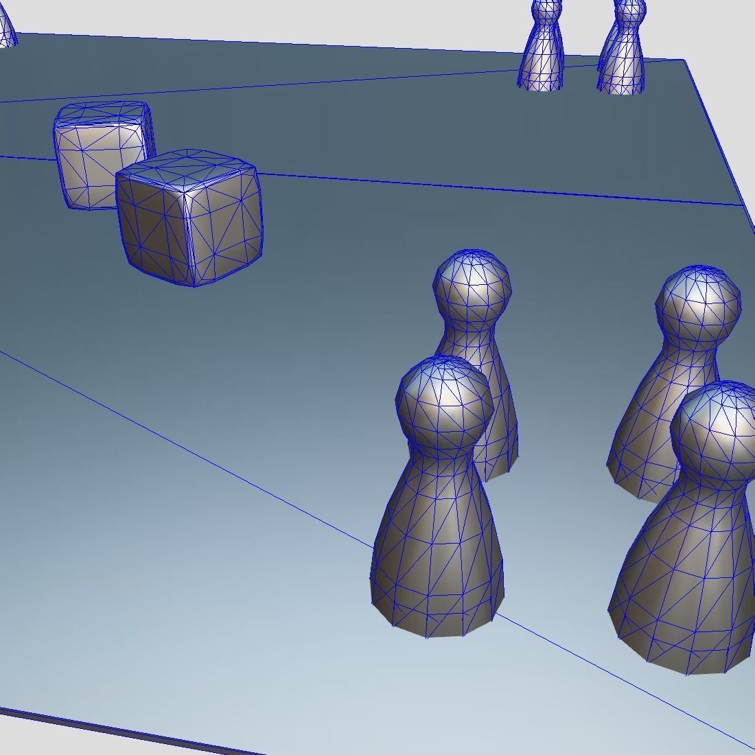 Ludo - Mensch aergere dich nicht Low-poly 3D model_11