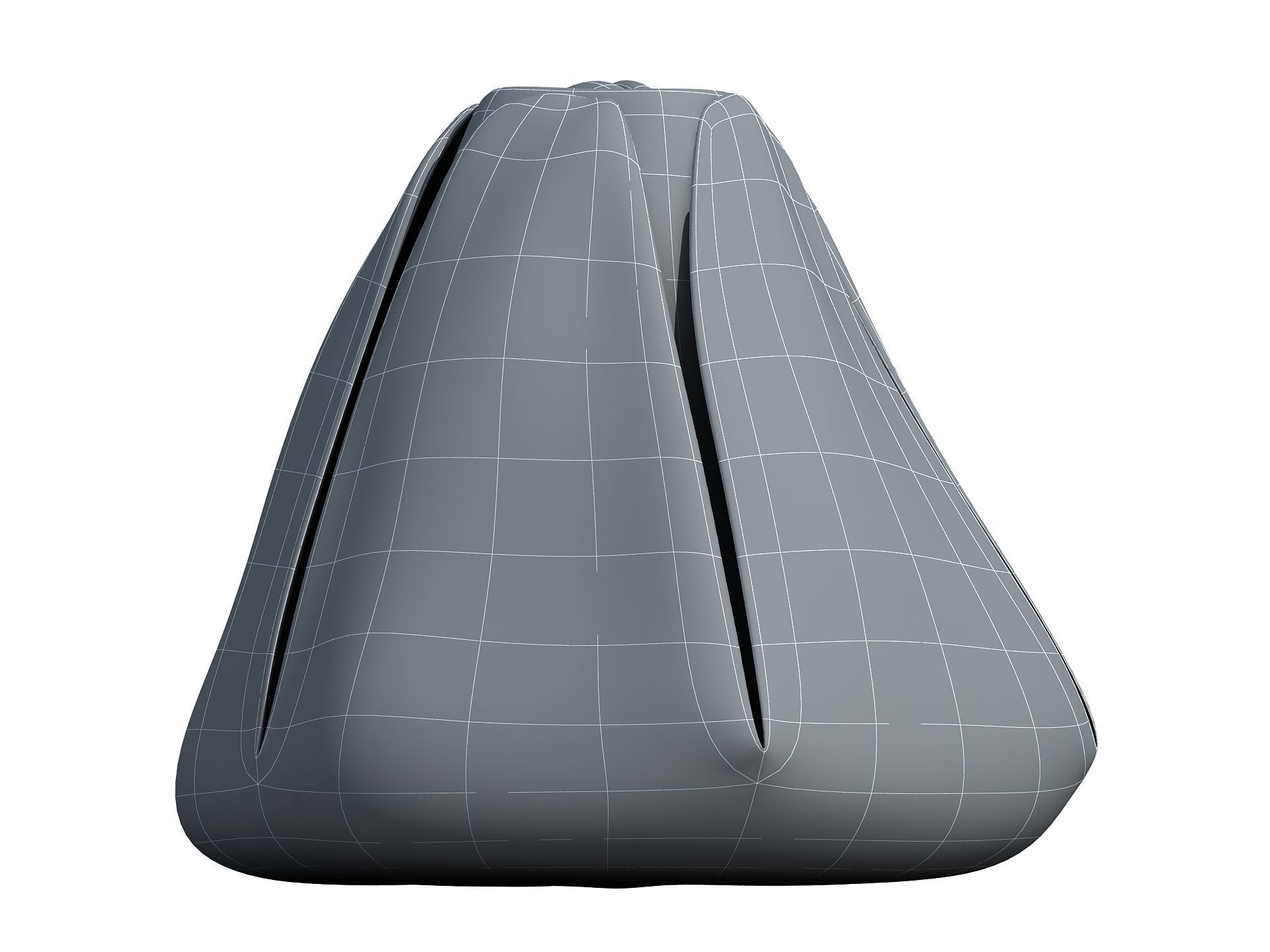 Adult Barnacle Balanus Low-poly 3D model_8