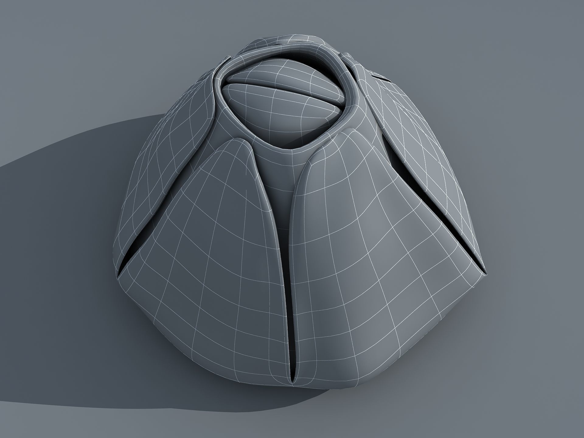 Adult Barnacle Balanus Low-poly 3D model_20